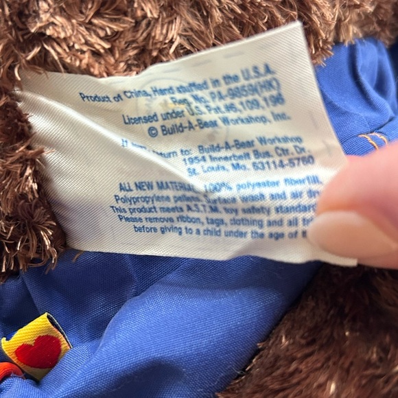 Build-A-Bear Monkey with Blue Orange Surf Outfit Endless Summer Made in USA - Picture 4 of 8